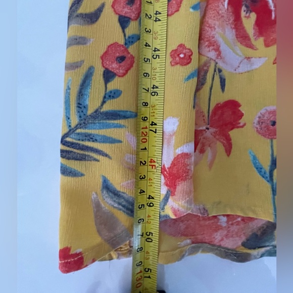 Lulu’s Yellow Floral Print High Low Asymmetrical Maxi Dress - Picture 9 of 12